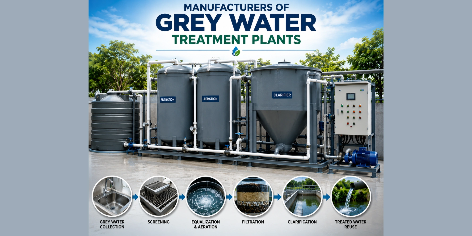 Grey water treatment plant manufacturers in Hyderabad